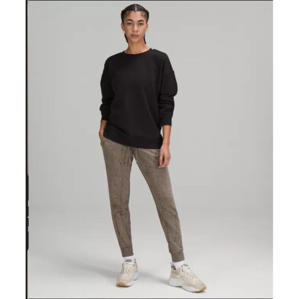 LULULEMON Warm Down Jogger 7/8 Length size 4 Thread Dye Rover Black Womens - Picture 4 of 10